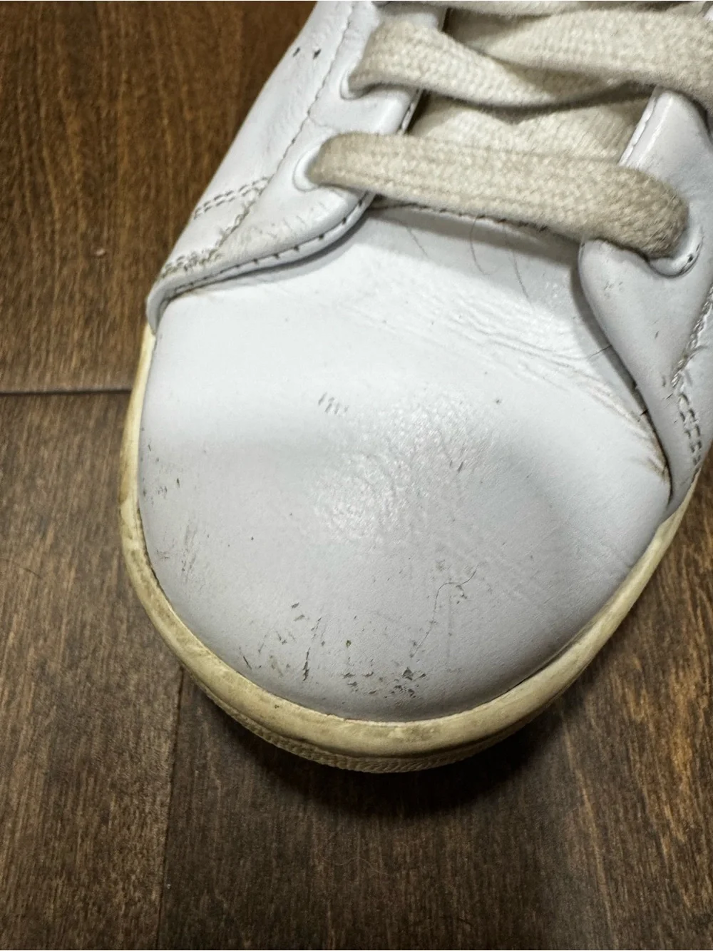 Adidas Stan Smiths White Leather Low-Top Sneakers